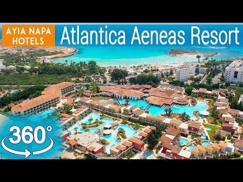 Atlantica Aeneas Resort:  360° Drone Review Based on TripAdvisor. Cyprus