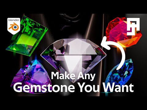 How to model any gemstone - Blender 4 + full step by step process