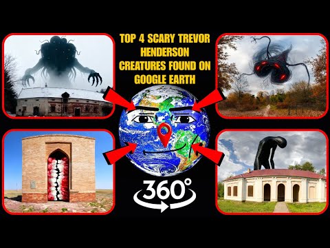 VR 360° - Top 4 Scary Trevor Henderson Creatures Found on Google Earth!