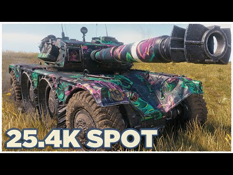 Panhard EBR 105 • 25.4K SPOT DAMAGE • World Record in World of Tanks