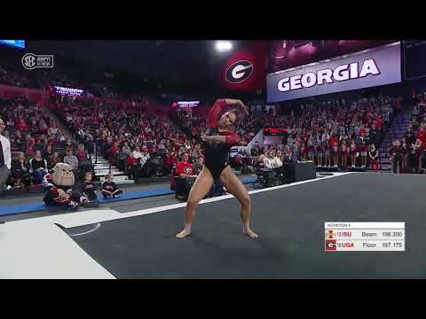 Sabrina Vega Floor Exercise 2020 Georgia vs Iowa State