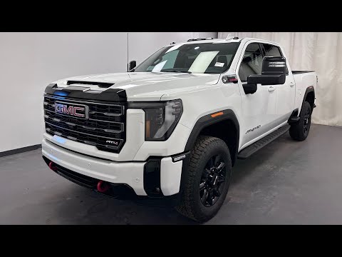 2026 GMC Sierra 3500HD 4WD Crew Cab Standard Box AT4 in White for sale at Davis GMC Buick Lethbridge in Lethbridge, AB