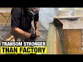 TRANSOM COMPLETE & It's STRONGER THAN FACTORY| Pacemaker 20ft | Full BOAT RESTORATION V2 - Part 11