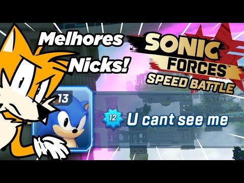 Nomes Engraçados No Sonic Forces Speed Battle!