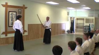 preview picture of video 'Tri City Aikido - Sword taking with Tasaka Shihan, 7th dan Newark, Fremont Union City'