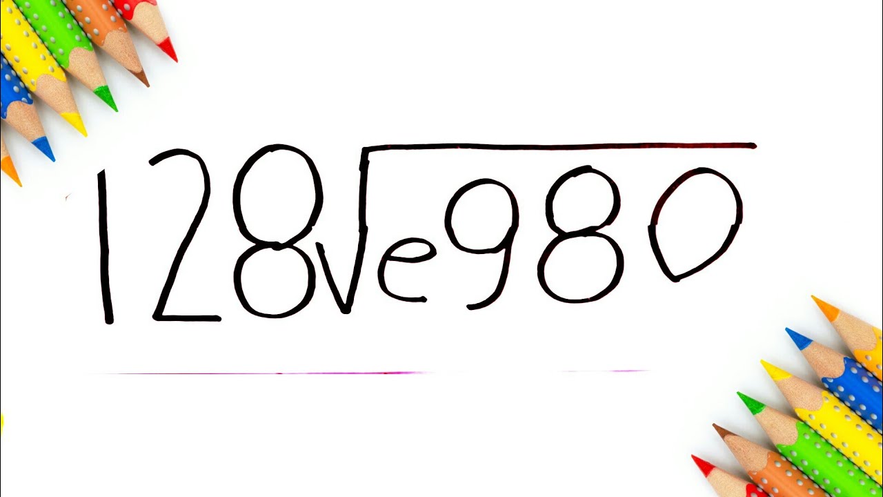 Easy Drawing ! How To turn 128√e980 Number into I Love You step by step doodle art on paper