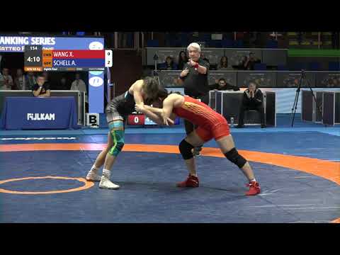 1/8 WW - 68 kg: X. WANG (CHN) v. A. SCHELL (GER)