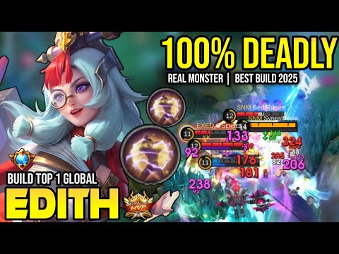 EDITH BEST BUILD 2025 | BUILD TOP 1 GLOBAL EDITH GAMEPLAY | MOBILE LEGENDS✓