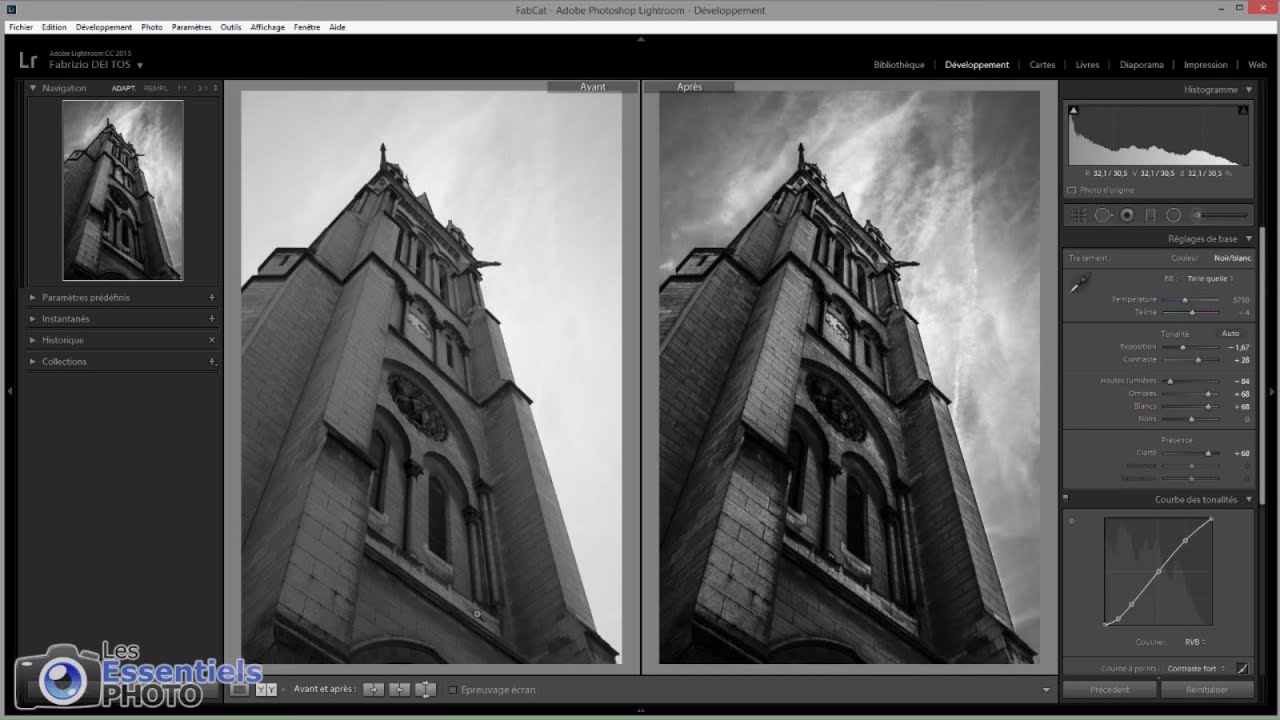 Lightroom - Noir et Blanc Simplement