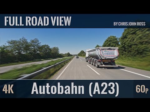 Autobahn (A23), Germany: RP Kaaksburg - Schenefeld - Schafstedt - Albersdorf - Heide-Süd - 4K UHD
