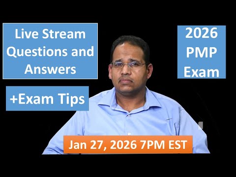 PMP 2026 Live Questions and Answers January 27, 2026 7PM EST