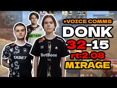 donk (32-15) rt:2.08 w/baz/zweih +VOICE COMMS (mirage) l EU FACEIT RANKED #cs2 #pov