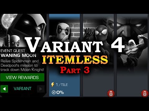 Variant 4 Itemless - Part 3 - 100% Push | Marvel Contest of Champions Live Stream