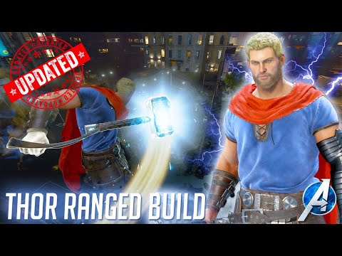 Marvel's Avengers Game | *UPDATED* BEST THOR RANGED DAMAGE BUILD (2021) 100K WITH EACH THROW !!!