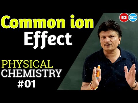 Common ion Effect || Ionic Equilibrium || Physical Chemistry || iit-jee/Neet Exam || GAUR SIR