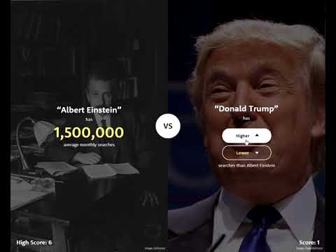 Higher or Lower  Ik Ben Hier Echt Slecht in!!!