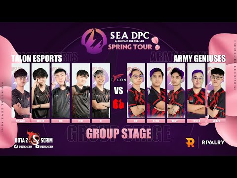 Talon Esports vs Army Geniuses - DPC SEA 2021/22 Tour 2: Division II - Group Stage - B03