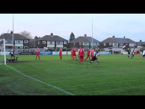 Paul Mckenna's Freekick - Bamber Bridge vs Prescot Cables 15/11/2014