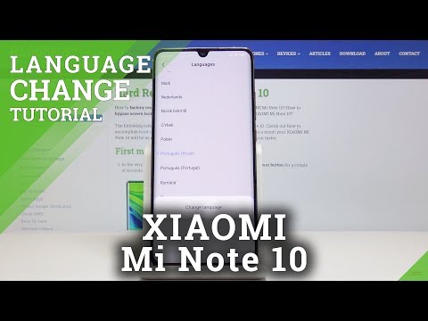 How to Change Language in XIAOMI Mi Note 10 – Language Settings / List