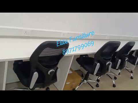 Particle board 1 seater smart desk linear workstation, for o...