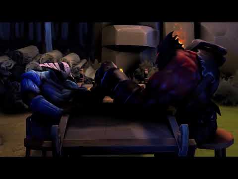 Axe and Sven fight each other and get DESTROYED! SFM project number 2