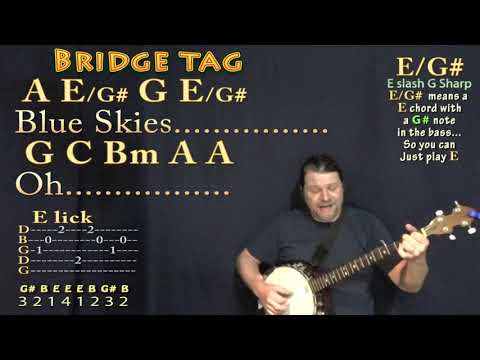 I Can See Clearly Now (Jimmy Cliff) Banjo Cover Lesson in D with Chords/Lyrics