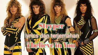 Download lagu Stryper - i believe in you - lyrics dan terjemahan mp3