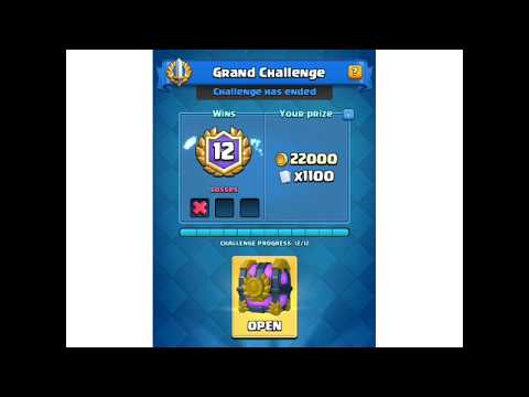 Easy way to get 12 wins in Grand challenge |Clash Royale|