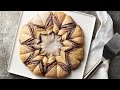 Nutella Raspberry Crescent Snowflake