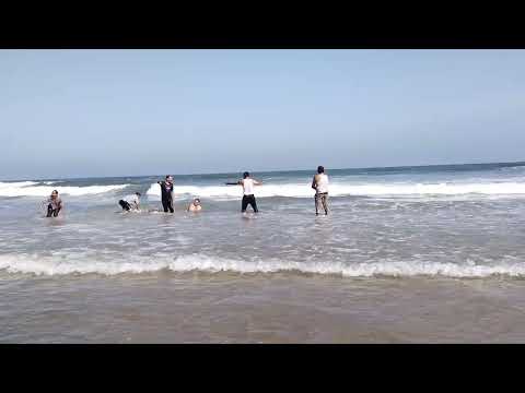 Enjoyment at Vishaka Beach