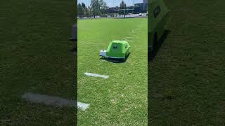 Automated Line- Marking Robot Sets Up Football Field at Benedictine College Prep