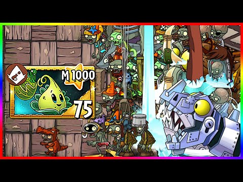 Turkey Pult Mastery 1000 in Every ZOMBOSS Battle - Plants vs Zombies 2 Epic Hack