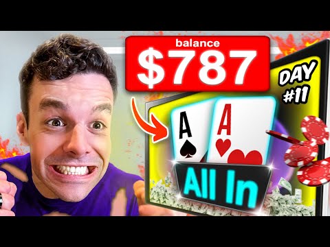 I’m Restarting My Poker Career at $0 - Day 11