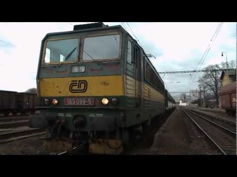 Odjezd vlaku Os 6815 (ČD 163.099) - Bohosudov, 1. 2. 2013