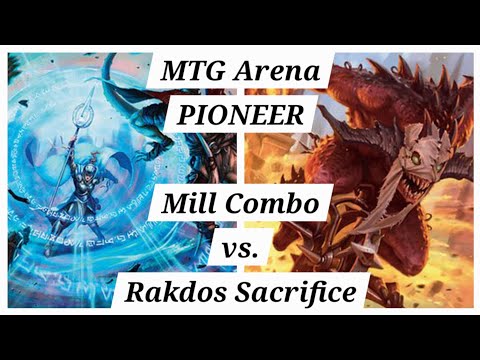 [PIONEER] Mono Blue Mill Combo vs. Rakdos Sacrifice – Ranked Bo1 | MTG Arena