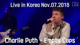 [HD]Charlie Puth - Empty Cups(Live in Voicenotes Tour @Seoul, Korea 2018)