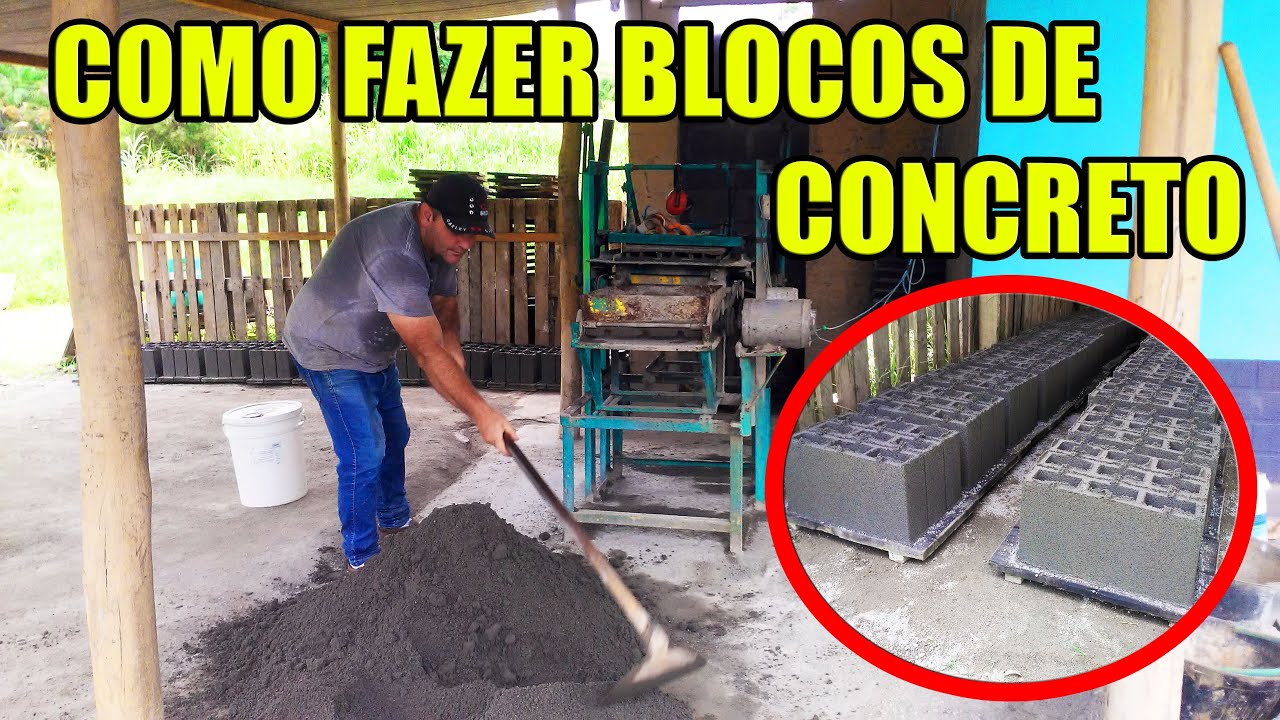 COMO FAZER BLOCOS DE CONCRETO