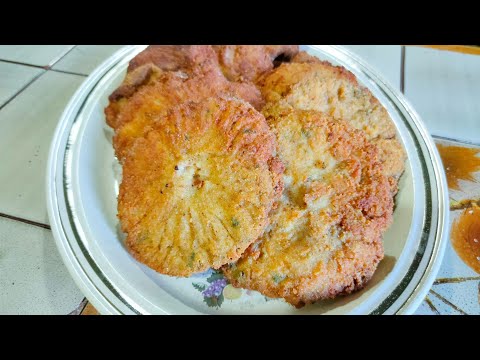 Funghi mazze di tamburo impanate e fritte