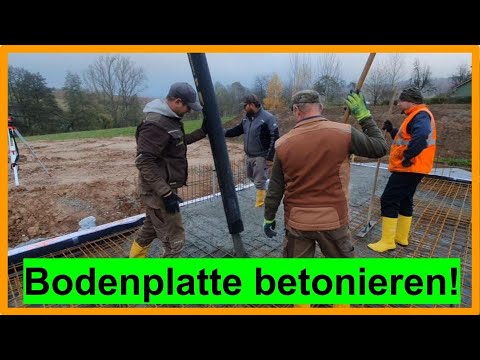 13 Die Bodenplatte selber bauen / betonieren - DIY !