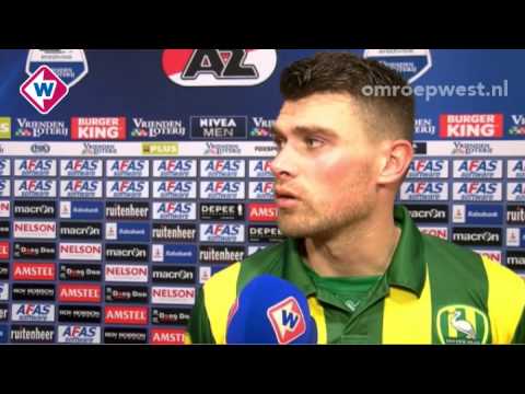 Reactie ADO-speler Danny Holla na AZ - ADO Den Haag