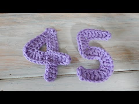 How To Crochet Numbers 4 and 5