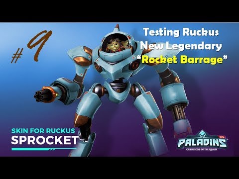 Paladins OB Patch 64 PTS - Testing Ruckus  New Legendary  “Rocket Barrage”