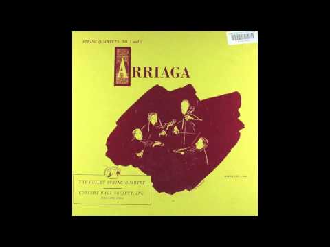 Guilet string quartet Juan Crisóstomo Arriaga string quartet no 2 in A major rec 1950