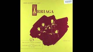 Guilet string quartet Juan Crisóstomo Arriaga string quartet no 2 in A major rec 1950