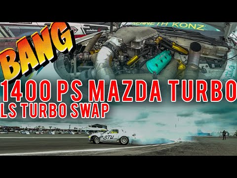 1400+ PS Mazda MX5 LS Turbo swap Drift Monster beim BMW Syndikat