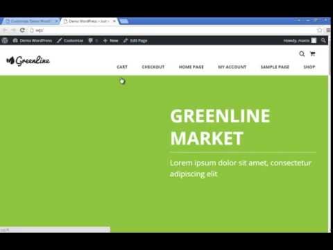 How to create a Header #3 in GreenLine Wordpress theme