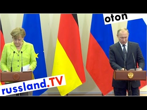 Putins Rede bei Merkel auf deutsch [Video]