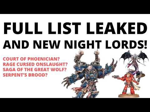 Full List of 40K Grotmas Detachments Leaked + Night Lords BUFFED!