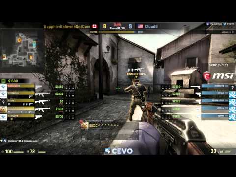 Cloud 9 vs SapphireKelownaDotCom Game 2 (CEVO-P CS:GO Season 7) - Misled & Dust