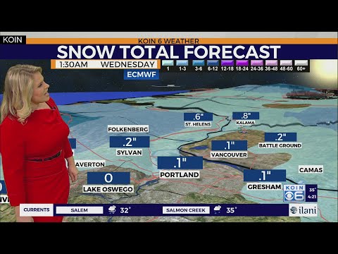 Expected Snow Accumulation Today
